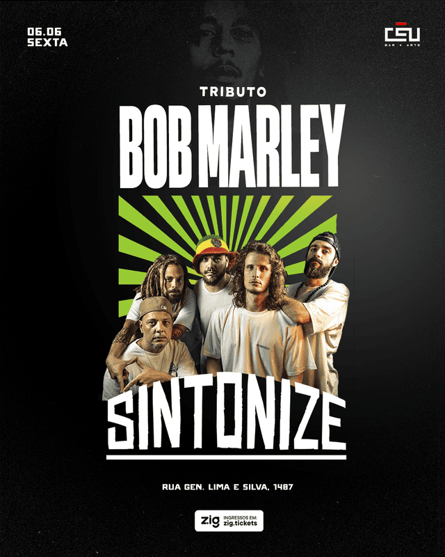 Tributo Bob Marley // Banda Sintonize // 06 de Junho