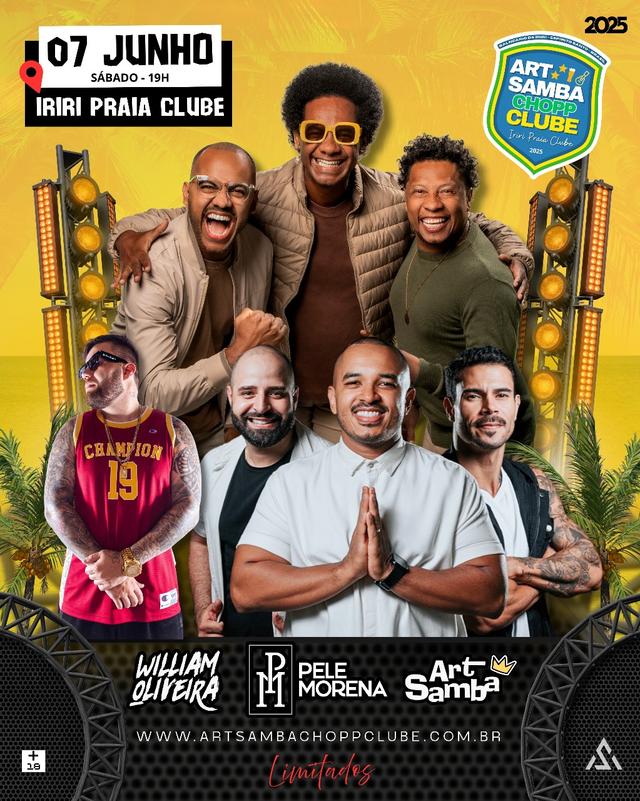 ArtSamba Chopp Clube Iriri - Edição JUNHO 2025