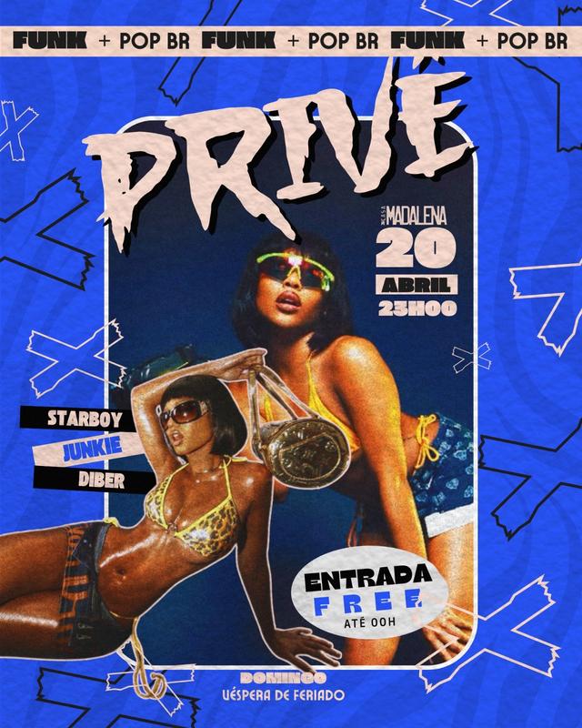PRIVE | VESPERA FERIADO | ABRIL